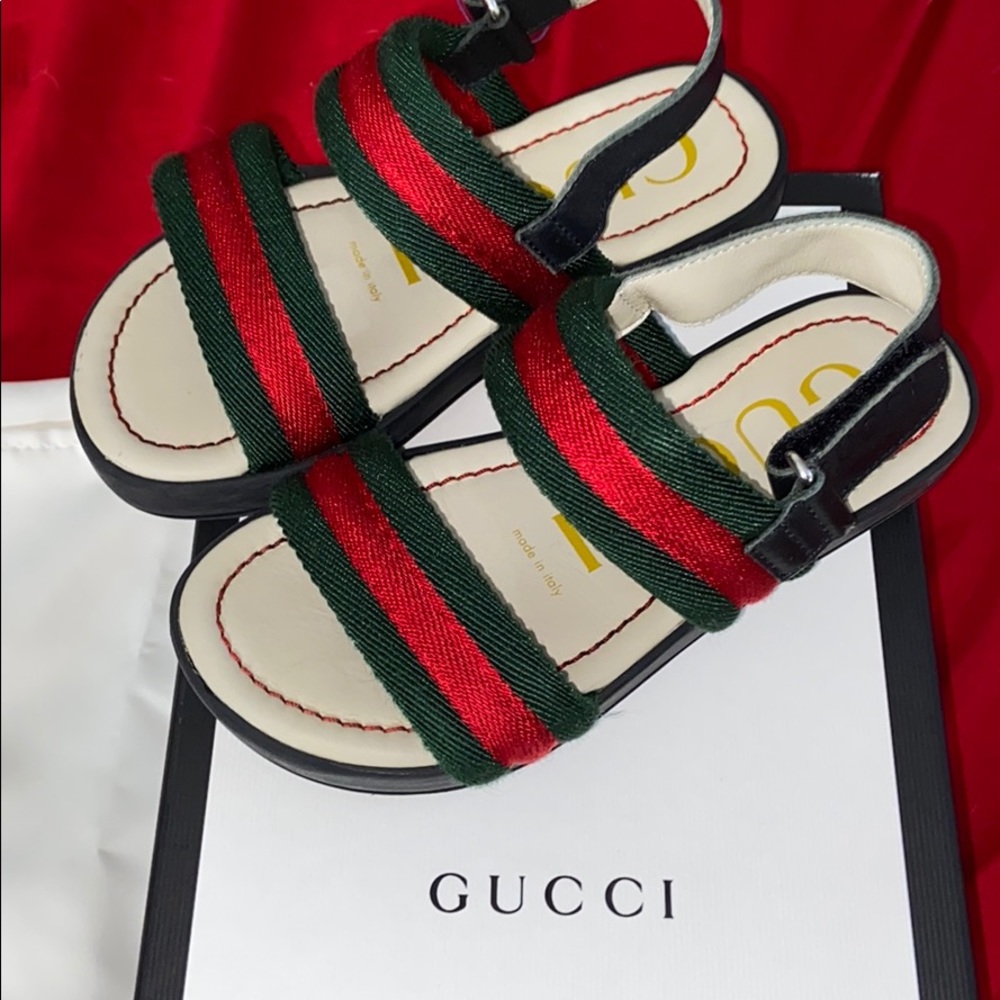 Gucci kids sandals authentic worn 3 times.